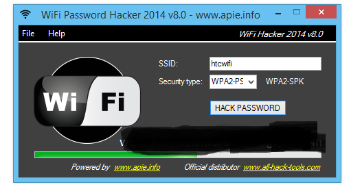 code to hack wifi password
